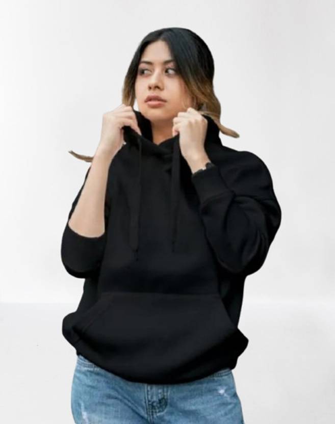 Ashkart Full Sleeve Solid Women Sweatshirt
