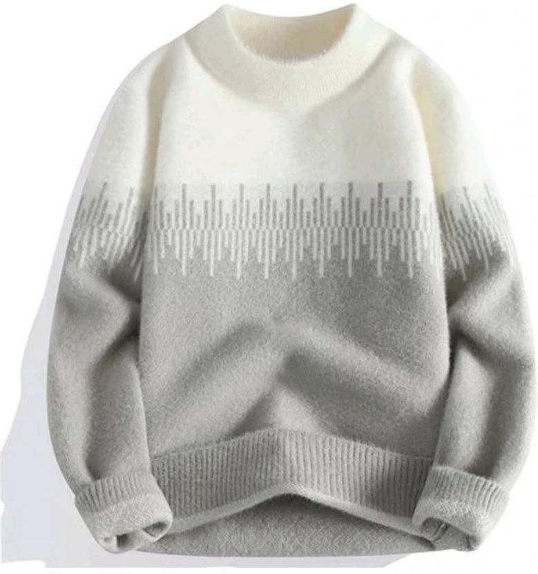 Keenuu Men Striped Brown Sweater - Image 6