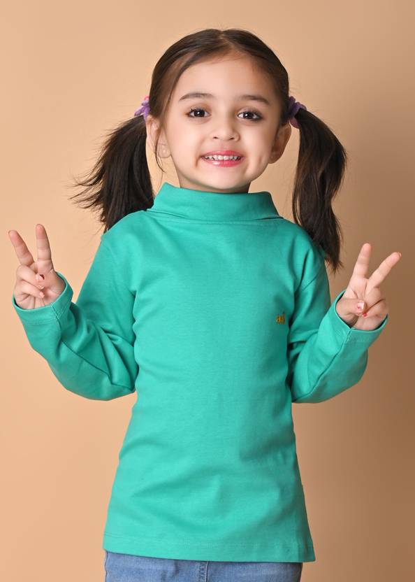barkatdesigningplanet Graphic Print Round Neck Casual Girls Multicolor Sweater