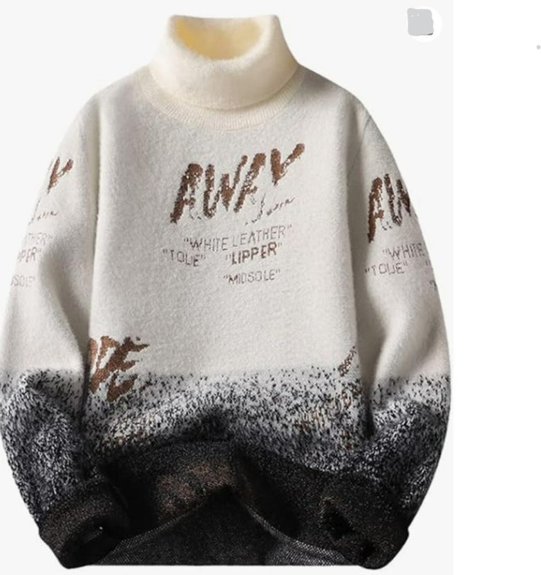 Keenuu Men Striped Brown Sweater - Image 1