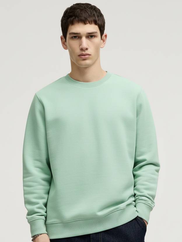 HIGHLANDER Men Full Sleeve Solid Sweatshirt