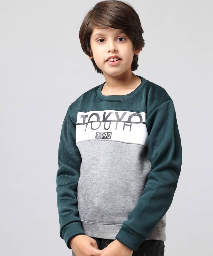 ANIXA Boys Full Sleeve Printed Sweatshirt