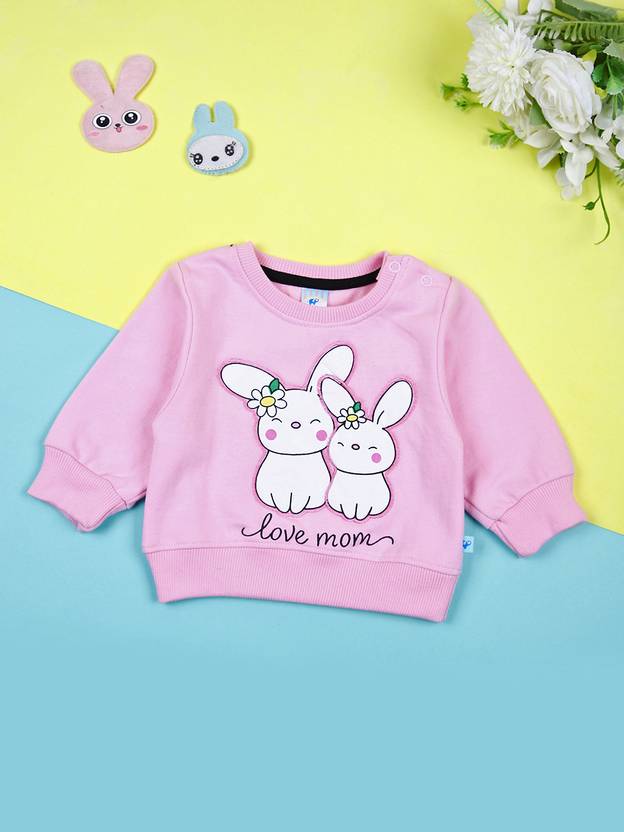 V-MART Baby Girls Full Sleeve Printed Sweatshirt