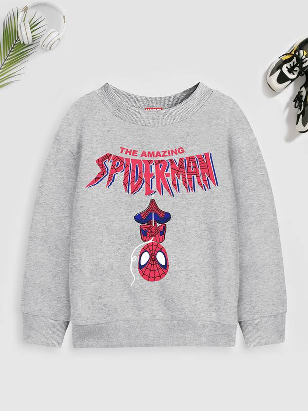 MARVEL BY MISS & CHIEF Full Sleeve Printed Boys Sweatshirt