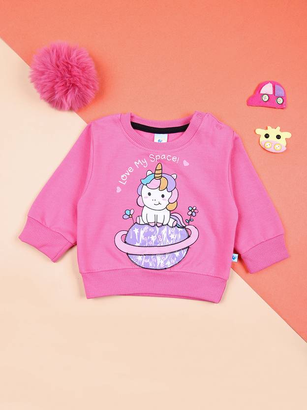 V-MART Baby Girls Full Sleeve Printed Sweatshirt