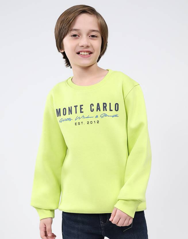 MONTE CARLO Boys Full Sleeve Printed Sweatshirt