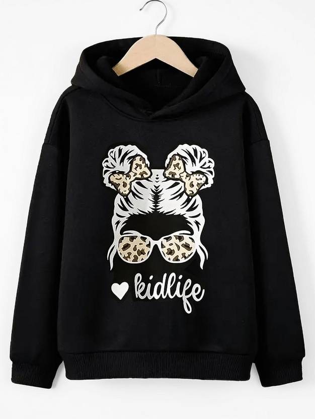 KEESOR Full Sleeve Graphic Print Girls Sweatshirt