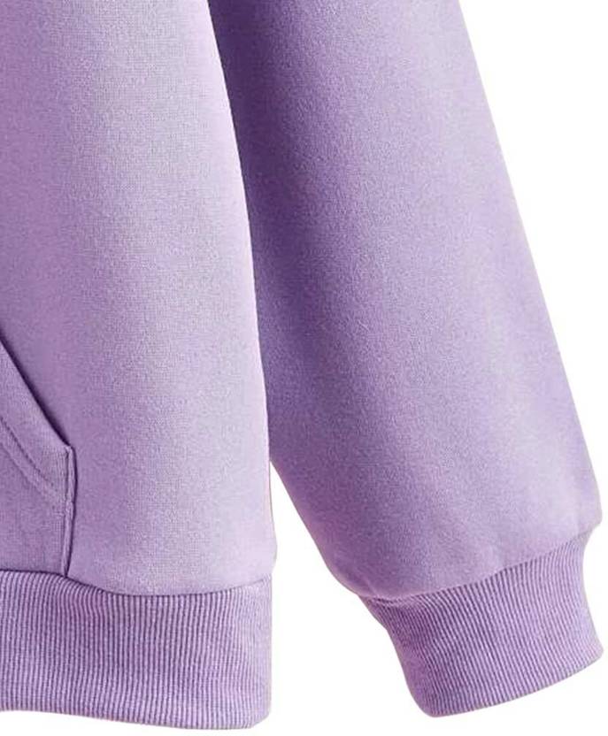 Women Full Sleeve Solid Hooded Sweatshirt