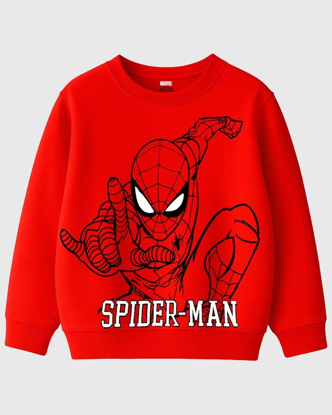 MARVEL BY MISS & CHIEF Boys Full Sleeve Printed Sweatshirt