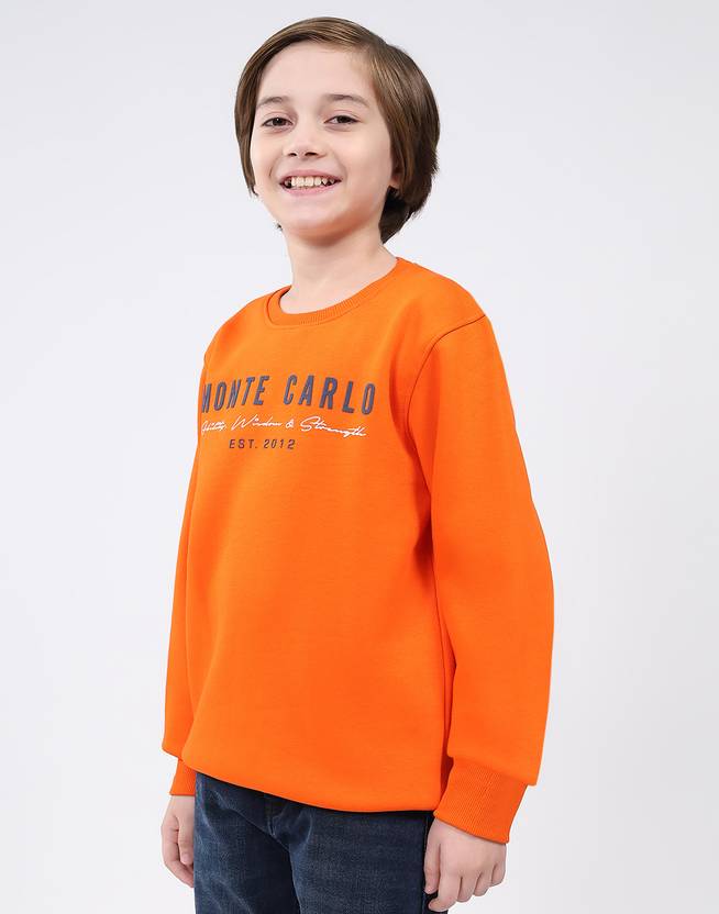 MONTE CARLO Boys Full Sleeve Printed Sweatshirt