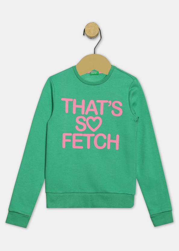 United Colours of Benetton Baby Girls Full Sleeve Printed Sweatshirt