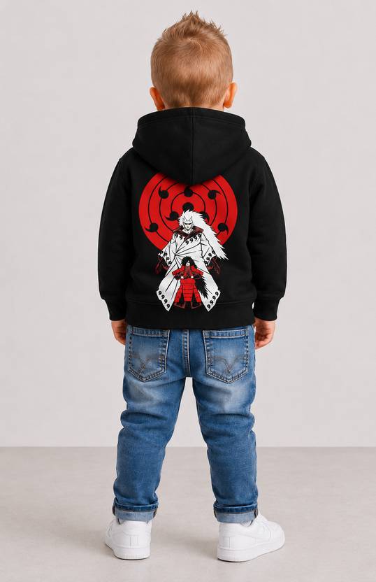 BHAIJI FASHION Boys Full Sleeve Graphic Print Hooded Sweatshirt