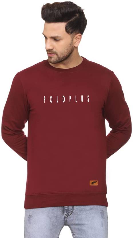 Polo Plus Men Full Sleeve Printed Sweatshirt