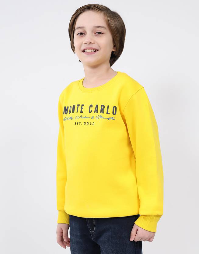 MONTE CARLO Boys Full Sleeve Printed Sweatshirt