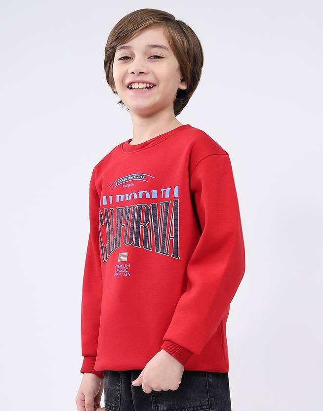MONTE CARLO Boys Full Sleeve Printed Sweatshirt