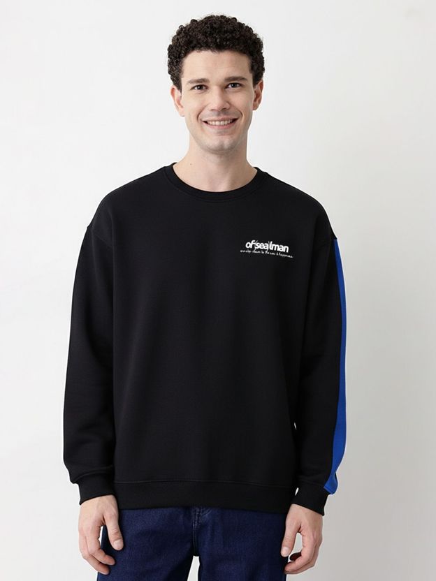 Mast & Harbour Men Full Sleeve Printed Sweatshirt - Image 3
