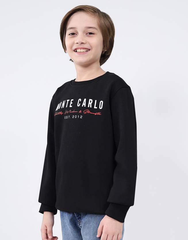 MONTE CARLO Boys Full Sleeve Printed Sweatshirt