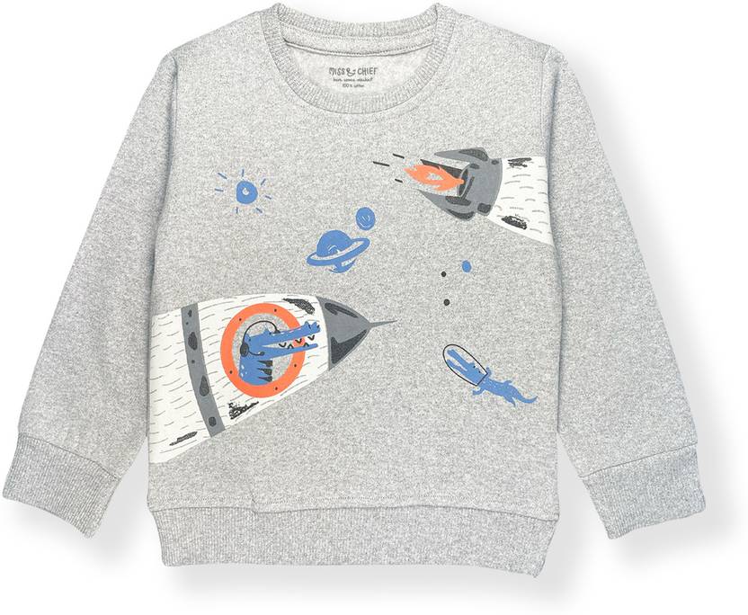 Miss & Chief Baby Boys & Baby Girls Full Sleeve Graphic Print Sweatshirt