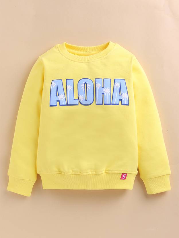 Ginie Girls Full Sleeve Printed Sweatshirt