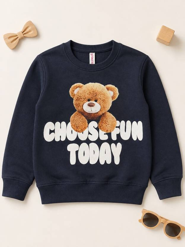 Ginie Girls Full Sleeve Printed Sweatshirt