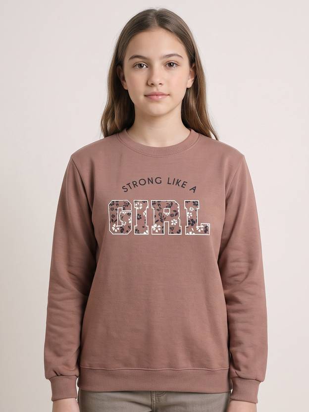 V-MART Girls Full Sleeve Printed Sweatshirt