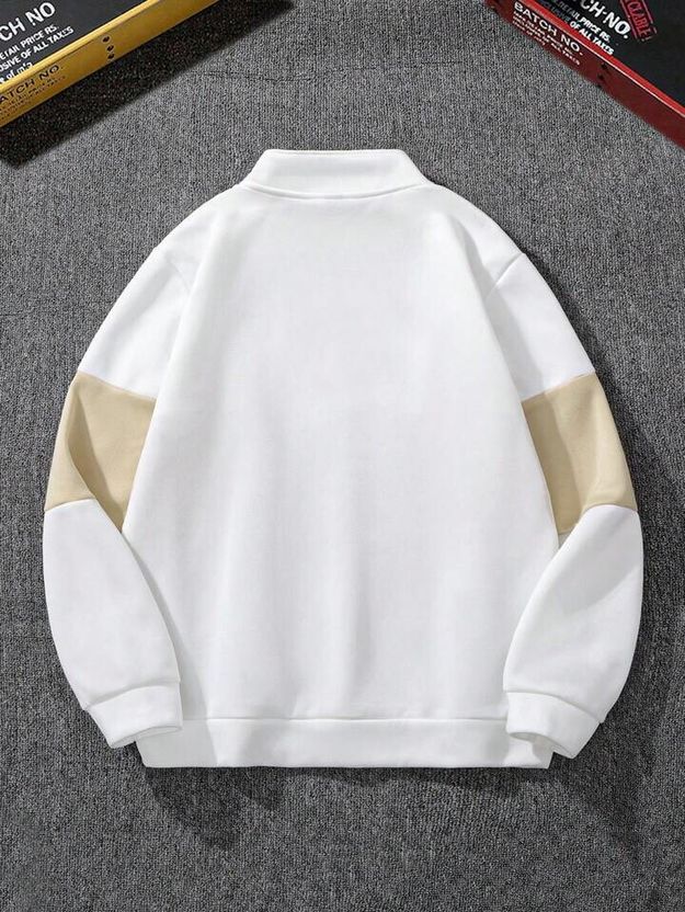 Christy World Men's Full Sleeve Color Block Printed Sweatshirt - Image 3