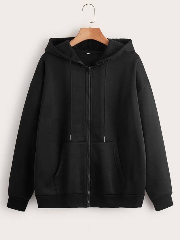 DivRa Clothing Women Full Sleeve Solid Hooded Sweatshirt