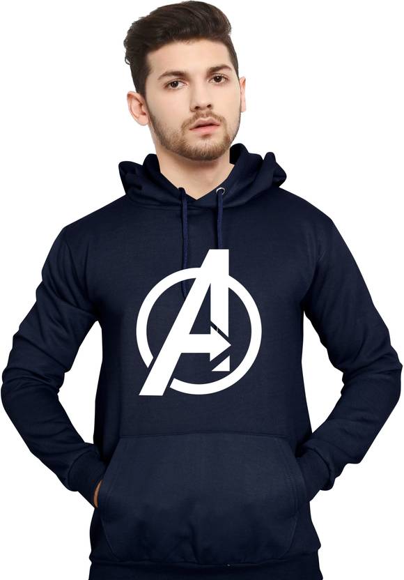 Men Full Sleeve Printed Hooded Sweatshirt