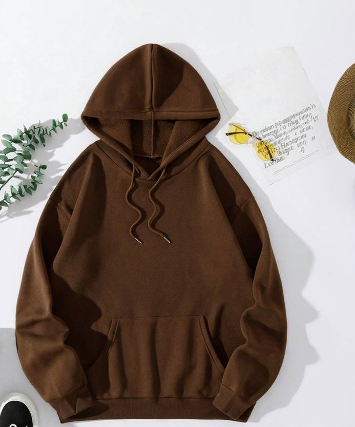 IMSA MODA Women Full Sleeve Solid Hooded Sweatshirt