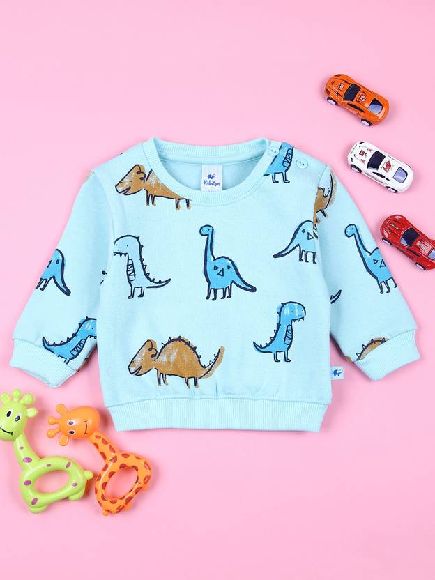 V-MART Baby Boys Full Sleeve Self Design Sweatshirt