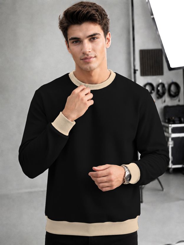 TRIPR Full Sleeve Color Block Men Sweatshirt - Image 1
