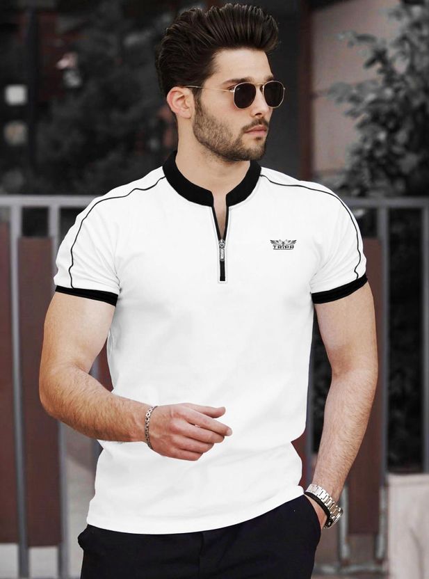 Else & What Men Black Polycotton T-Shirt - Image 8