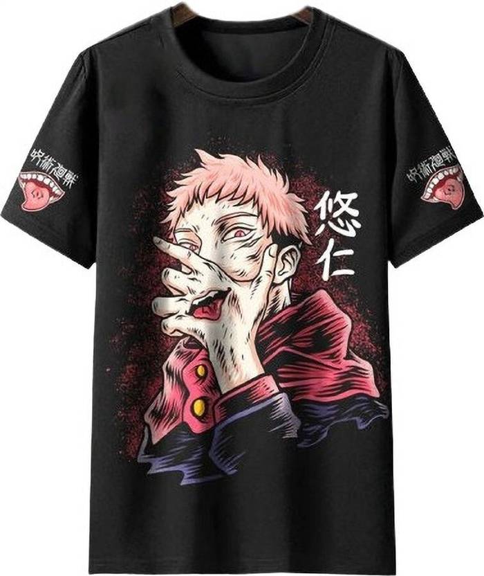 BBZASH TREND Men Printed, Typography Round Neck Polyester Black T-Shirt