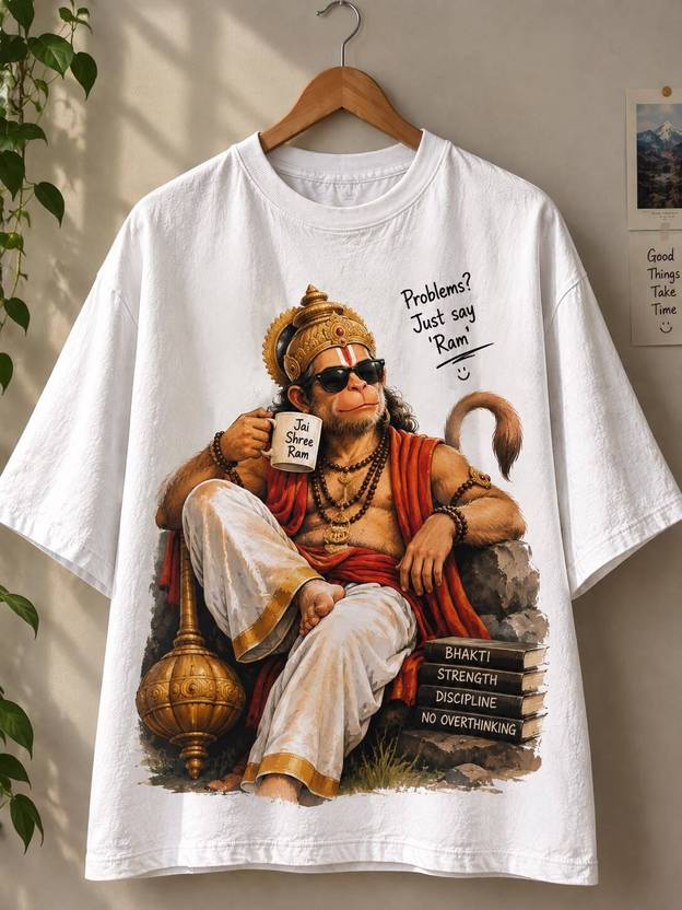 ISHWARPRINTING Men Printed Round Neck Cotton Blend Multicolor T-Shirt