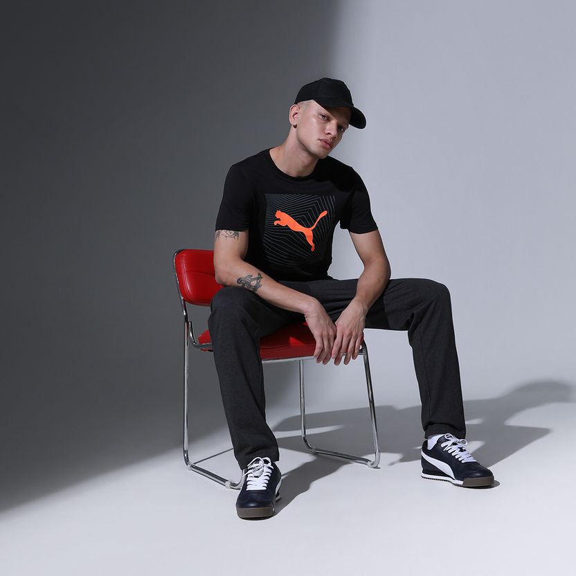 PUMA Black Men Crew Neck T-Shirt - Image 6