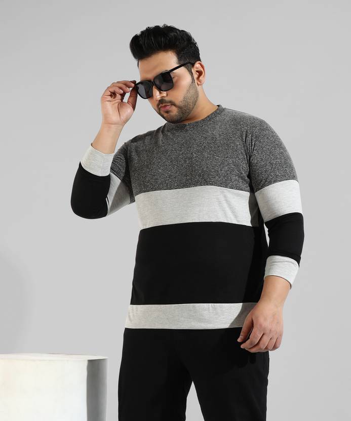 Instafab Plus Men Printed Round Neck Cotton Blend Multicolor T-Shirt