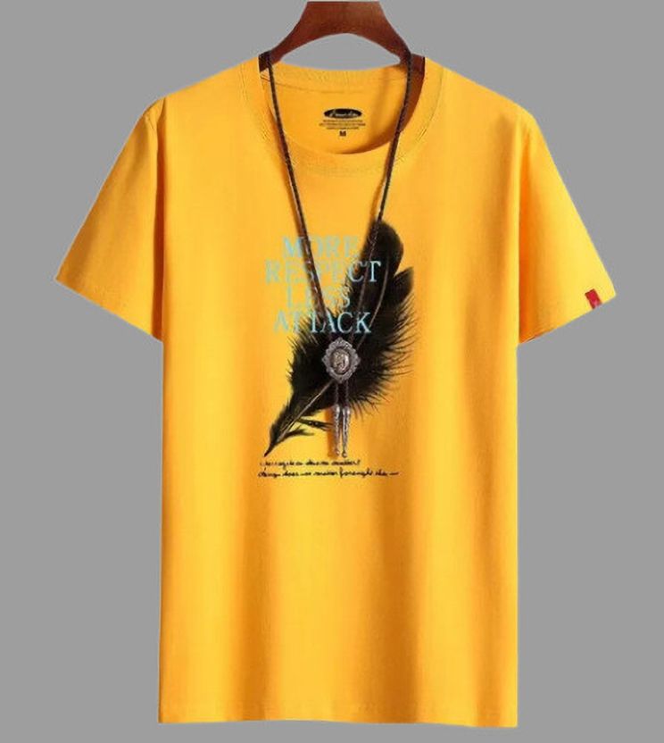 JSIYA Men Printed Round Neck Polyester Grey, Green T-Shirt - Image 8