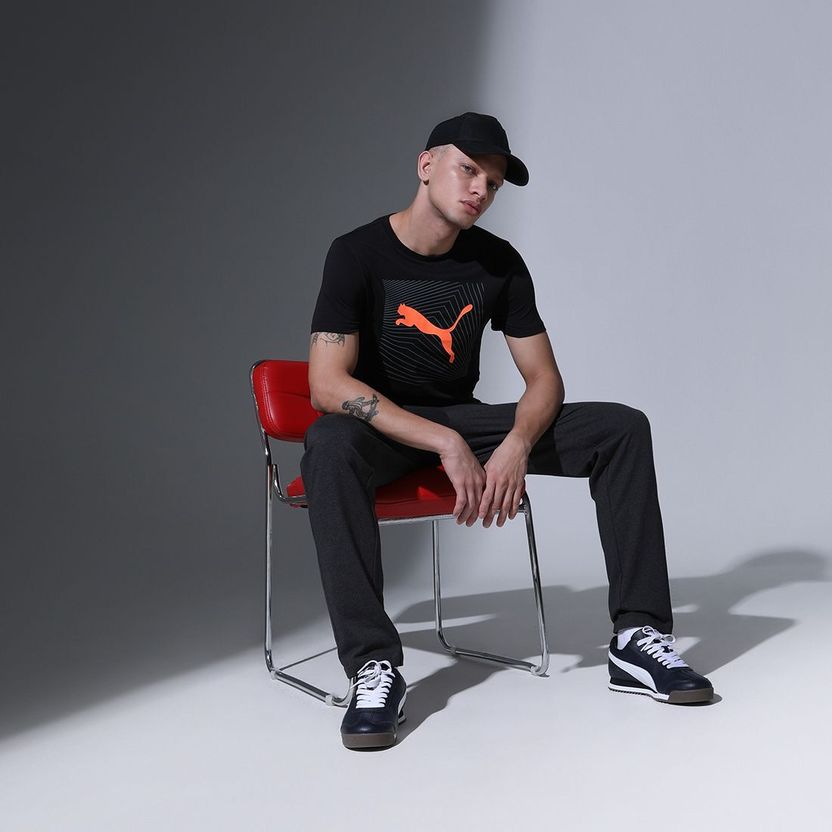 PUMA Black Men Crew Neck T-Shirt - Image 7