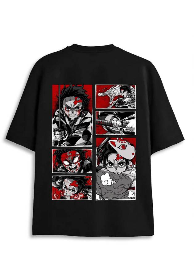ZEN1FASHION Men Printed Round Neck Pure Cotton Black T-Shirt