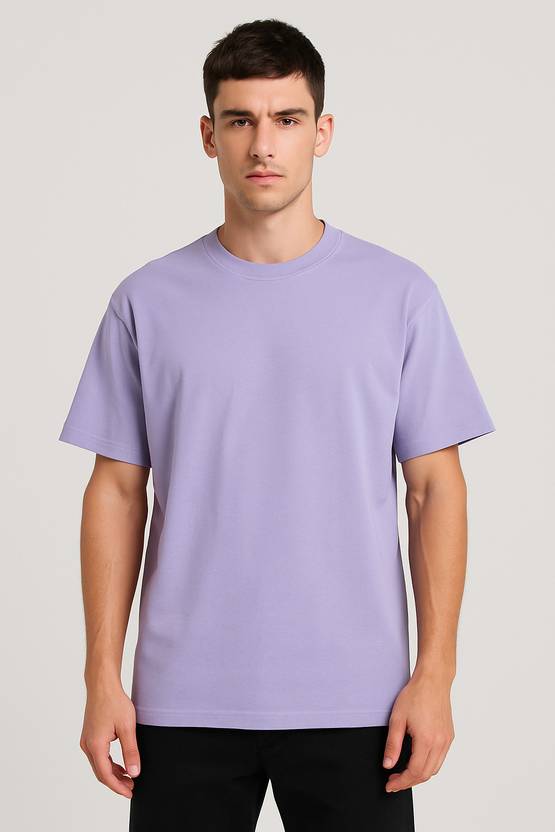 CULTURECREW Men Solid Round Neck Pure Cotton Red T-Shirt