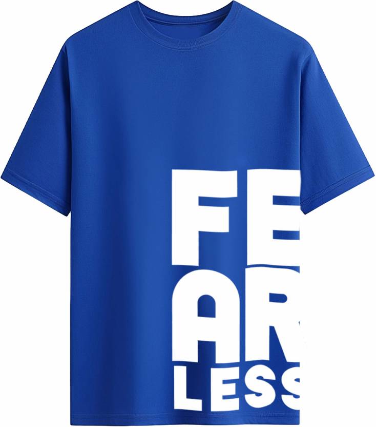 Toodleplus Printed Men Round Neck Blue T-Shirt