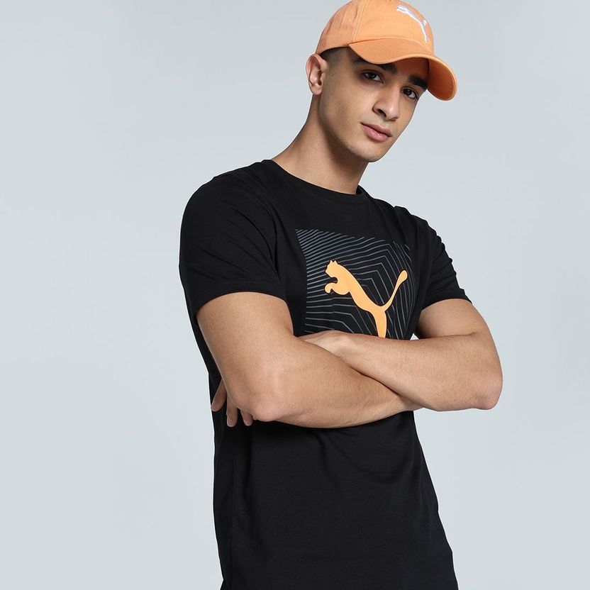PUMA Black Men Crew Neck T-Shirt - Image 5