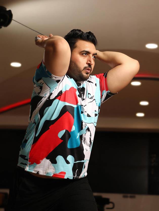 Instafab Plus Printed Men Crew Neck Multicolor T-Shirt