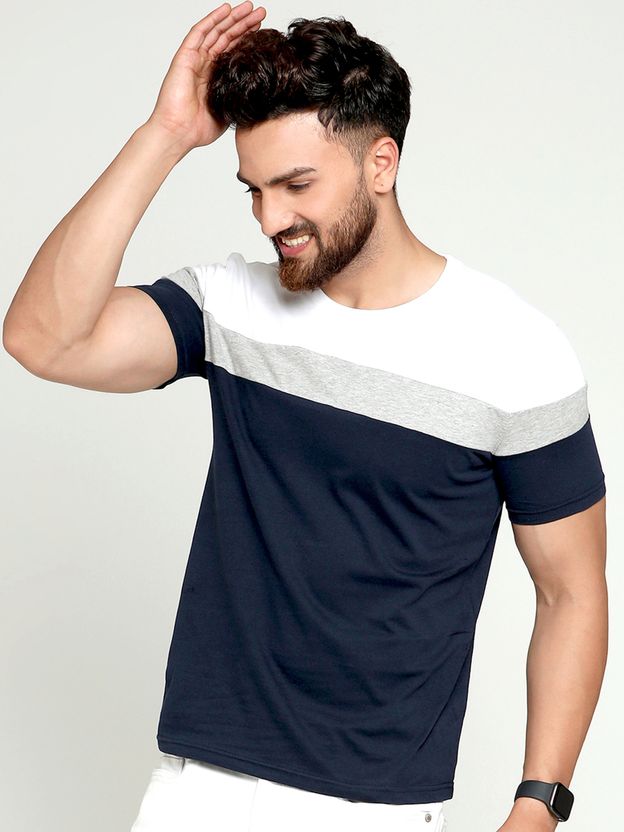 Flipkart SmartBuy Striped Multicolor T-Shirt - Image 3