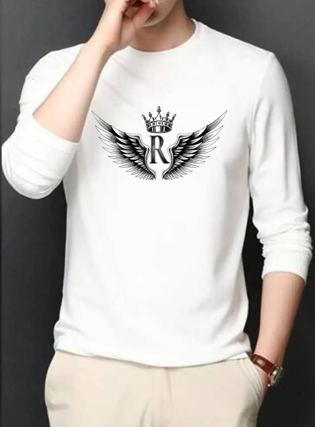 Attirea Printed Men Round Neck White T-Shirt