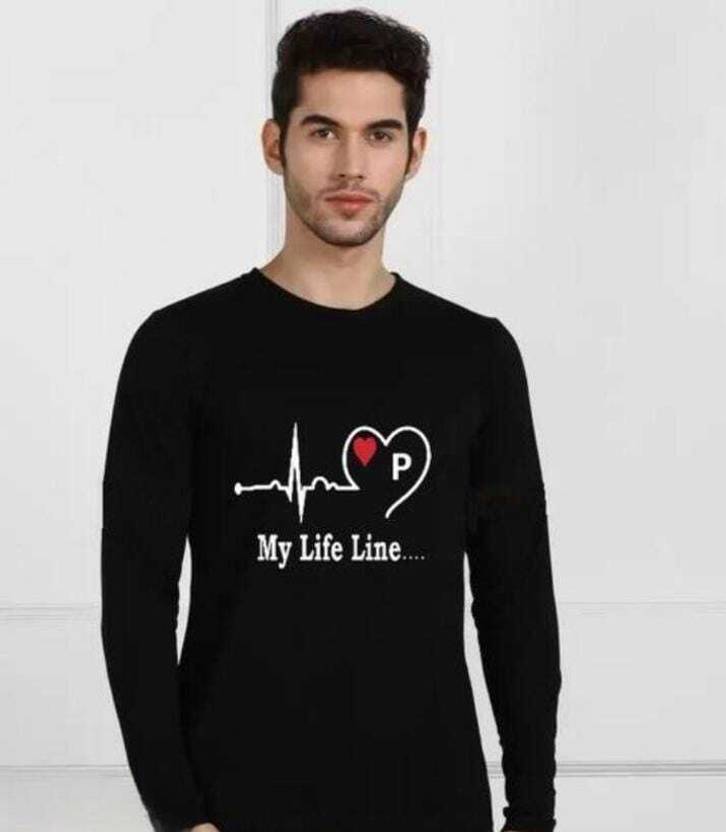 Tryfa Printed, Typography Men Round Neck Black T-Shirt