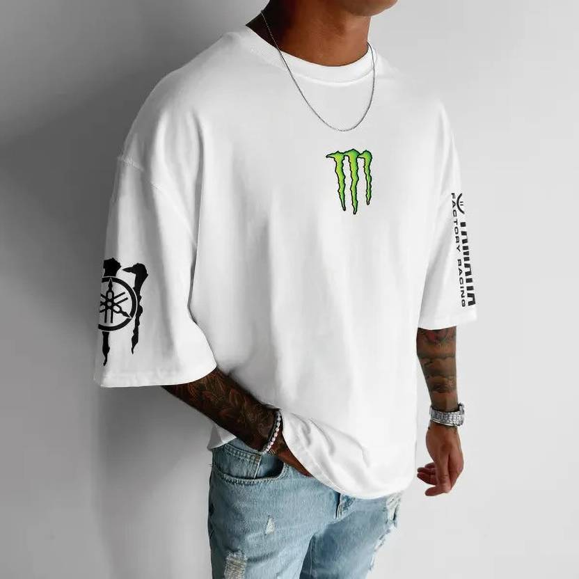 Strong Soul Men Solid Round Neck Cotton Blend White T-Shirt