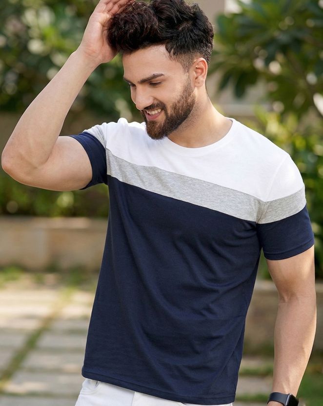 Flipkart SmartBuy Striped Multicolor T-Shirt - Image 1