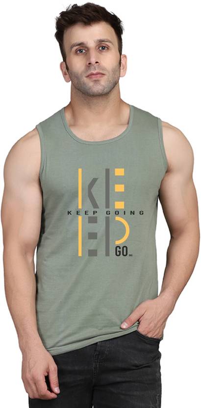Cryptic Printed, Typography Men Round Neck Light Green T-Shirt