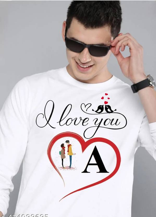 Attirea Men Printed Round Neck Polyester White T-Shirt